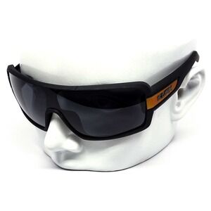 Kush Sunglasses Mens Sport Wrap Shield UV400 Protection‎ Dark Black Lens Lentes